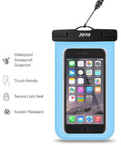 JOTO Universal Waterproof Pouch Cellphone Dry Bag Case for iPhone XS Max XR XS X 8 7 6S Plus, Samsung Galaxy S9/S9 +/S8/S8 +/Note 8 6 5 4, Pixel 3 XL Pixel 3 2 HTC LG Sony MOTO up to 6.0" –Blue