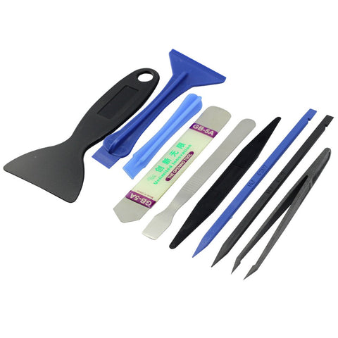 E.Durable Professional Safe Opening Pry Tool Repair Kit with Non-Abrasive Nylon Spudgers, Anti-Static Tweezers, Plastic Pry bar, Etc (Pry Opening Kit Set1)