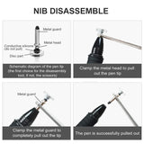 Digiroot Universal Stylus,[2-in-1] Disc Stylus Pen 2018 UPDATED Touch Screen Pens for All Touch Screens Cell phones, Tablets, Laptops with 9 Replacement Tips(6 Discs, 3 Fiber Tips Included) - (Black)