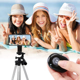 Phone Tripod Mount with Remote 360 Rotation Smartphone Holder Adapter Compatible with iPhone X 8 7 6 6s Plus Samsung Nexus