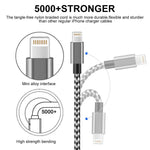 Short iPhone Cable iPhone Charging Cable 4Pack 1FT Braided iPhone Charger Cable Fast Charge and Data Sync Cord for Phone X 8 7 6S 6 Plus Pad 2 3 4 Mini, Pad Pro Air, Pod Nano Touch(Black)