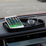 Anti-Slip Car Dash Grip Pad for Cell Phone, Keychains, Sun Glasses,Stand for Navigation Cell Phone (Black)