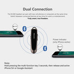 Glazata Bluetooth Headset with 28-Hrs Playtime & Noise Cancelling Mic, Wireless Earbud Headset, Bluetooth Earpiece Hands-Free for iPhone/Samsung Android Cell Phone, Driver/Trucker (Black)