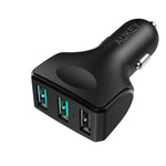 AUKEY Bluetooth Receiver Car Kit with 3-Port USB Car Charger, Magnetic Base, and Built-In Microphone for iPhones, Samsung Phones, Tablets, and More