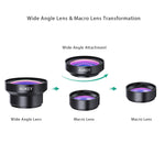 AUKEY Ora iPhone Camera Lens, 0.45x 120° Wide Angle + 15x Macro Clip-on iPhone Lens for iPhone 8, 7, 6, Samsung, Other Android Smartphones