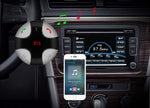 Bluetooth FM Transmitter, Wireless in-Car FM Transmitter Radio Adapter Car Kit, Siri and Google Assistant in car.