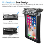 Universal Waterproof Case, IFCASE IPX8 Floating TPU Phone Dry Bag Pouch for iPhone Xs Max/XR/XS/X, iPhone 7/8 Plus, Samsung Galaxy S8+/S9+/S10+, Note 9/8, Pixel 3/2 XL (Black)
