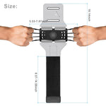 VUP Cell Phone Armband for Workout Biking Walking for iPhone X 8 Plus 8 7 Plus 7 6 Plus 6 6S, Galaxy S8 S7 S5, Google Pixel, Adjustable Reflective Band Running Armand with Key Holder(Silver)