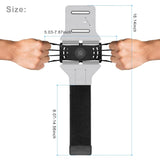 VUP Cell Phone Armband for Workout Biking Walking for iPhone X 8 Plus 8 7 Plus 7 6 Plus 6 6S, Galaxy S8 S7 S5, Google Pixel, Adjustable Reflective Band Running Armand with Key Holder(Silver)
