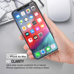 XDesign Glass Screen Protector Designed for Apple iPhone Xs MAX 2018 (3-Pack) Tempered Glass with Touch Accurate and Impact Absorb + Easy Installation Tray for iPhone Xs MAX [Fit Most Cases] (3Pack)