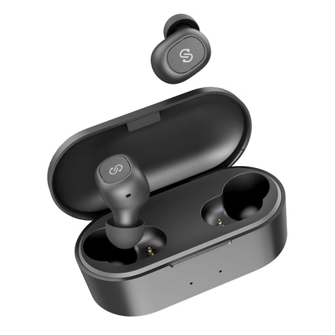 SoundPEATS True Wireless Earbuds 5.0 Bluetooth Headphones in-Ear Stereo Wireless Earphones with Microphone Binaural Calls, One-Step Pairing, 35 Hours, Upgraded TrueFree Plus