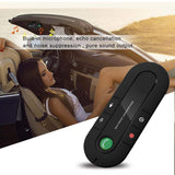 Salemar Handsfree Bluetooth Visor Speakerphone Car Kit Bluetooth Wireless Audio Music Receiver with USB Charging Ports (MP3 & Charger)