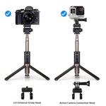 Selfie Stick,KUSKY Upgraded Extendable Selfie Stick Tripod with Bluetooth Remote for Gopro Camera, iPhone Xs MAX/XS/X/8/8 Plus/7 7 Plus/6/6s Plus, Samsung S9/S9 Plus/S8, 3.5-6 inch Smartphones