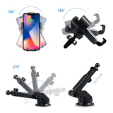 SANCEON Qi Wireless Car Charger Mount,10W Fast Charging Car Phone Holder Air Vent Dashboard Compatible with iPhone Xs/Xs Max/XR/X/ 8/8 Plus, Samsung Galaxy S10 /S10+/S9 /S9+/S8 /S8+