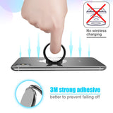 Finger Ring Stand, Lamicall Cell Phone Holder : Universal Phone Ring Cradle Kickstand Compatible with Phone Xs Max XR X 8 7 6 6s Plus 5s, Samsung Galaxy S8 S7 S6, All Android Smartphone - Black - 01