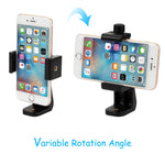 Vastar Universal Smartphone Tripod Adapter Cell Phone Holder Mount Adapter, Fits iPhone, Samsung, and all Phones, Rotates Vertical and Horizontal, Adjustable Clamp