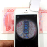 Qooltek 60X Zoom LED Clip-type Loupe Microscope Jewelry Magnifier Jewelry Loupe Magnifier Micro Lens for Universal Mobile Phones