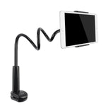 Tryone Gooseneck Tablet Stand, Tablet Mount Holder for iPad iPhone Series/Nintendo Switch/Samsung Galaxy Tabs/Amazon Kindle Fire HD and More, 30in Overall Length(Black)