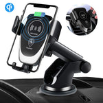 SANCEON Qi Wireless Car Charger Mount,10W Fast Charging Car Phone Holder Air Vent Dashboard Compatible with iPhone Xs/Xs Max/XR/X/ 8/8 Plus, Samsung Galaxy S10 /S10+/S9 /S9+/S8 /S8+