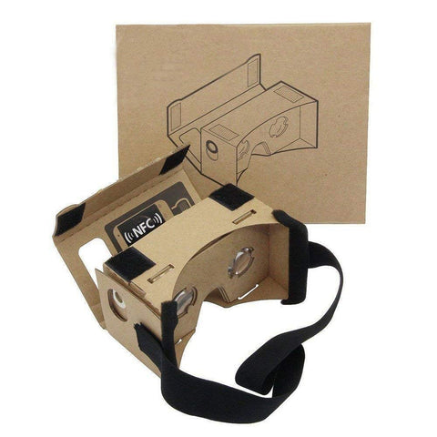 Google Cardboard,Virtual Real Store 3D VR Headsets Virtual Reality Glasses Box with Clear 3D Optical Lens and DIY Comfortable Head Strap Nose Pad for All 3-6 Inch Smartphones … (1 Pack)