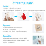 Phone Ring Cell Phone Ring Holder 360 Degree Rotation Phone Ring Holder Transparent Finger Ring Stand Kickstand Compatible Most of Smartphones Set of 5