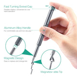 ORIA Precision Screwdriver Set, Magnetic Driver Kit, 49 in 1 S2 Steel Screwdriver Kit with 48 Bits, Aluminium Handle, Repair Tool Kit for Smartphone/Tablet/PC/Game Consoles