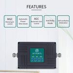 Cell Phone Signal Booster for AT&T T-Mobile GSM 3G 4G LTE - Boost Mobile Phone Signal for Home and Office - Tri-Band ATT700/850/1900MHz Band 2/5/12/17 Repeater kit with High Gain Panel/Yagi Antennas