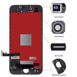 Screen Replacement Black for iPhone 8 Plus (5.5 Inch Black), 3D Touch LCD Screen Digitizer Replacement Frame Display Assembly Set with Repair Tool Kit (Black)