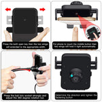 Cigarette Lighter Car Mount,3-In-1 Wireless Charging&Car Phone Holder&Dual USB Charger,LED Display Voltage Current for Samsung Galaxy Note9 S9 S8 Plus,iPhone X/XR/XS Max/8 Plus QI-Enabled Phone[Black]