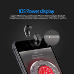 Single Ear Wireless Earbud Bluetooth Headset in-ear Mini Invisible Bluetooth Headphone Earphone with Mic 6-Hour Playtime Magnetic USB Charger Sweatproof Sport Earbuds for Smartphone and Other Devices