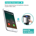 Baile Bluetooth FM Transmitter for Car, Wireless Bluetooth FM Radio Adapter Car Kit with Hands-Free Calling and 2 Ports USB Charger