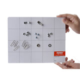 Magnetic Screw Mat Prevent Small Screws Losing, Magnetic Project Mat Rewritable Work Mat (9.8 x 7.9 inches)