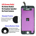 for iPhone 6 Black (4.7 Inch) LCD Screen Replacement Display Touch Digitizer Assembly + Repair Tools, Compatible with Model A1549, A1586, A1589
