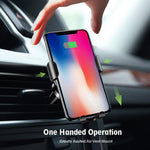 Acumen Wireless Car Charger Mount Car Charger Gravity Air Vent Phone Holder 7.5W Compatible with iPhone Xs XR/X/8/8 Plus, 10W with Galaxy Note 9 S9 S9 Plus Note 8 Car Charger Included (Black)