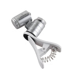 Qooltek 60X Zoom LED Clip-type Loupe Microscope Jewelry Magnifier Jewelry Loupe Magnifier Micro Lens for Universal Mobile Phones