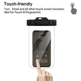 Waterproof Phone Pouch,4Pack Universal Cellphone Waterproof Pouch Double Insurance Waterproof Case Compatible with iPhone X/8P/8/7P/7/6P/6/Samsung Galaxy S7/S8 and More Phones Upto 6.3 Inches