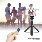 Selfie Stick Tripod with Bluetooth Remote，TEECK Extendable Wireless Cell Phone Tripod，iPhone Holder for Tripod Compatible with iPhone X/XS Max/iPhone 8/8 Plus iPhone 7/7 Plus,Galaxy S9/S9 Plus/S8/S7