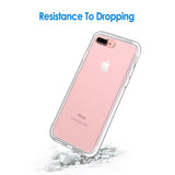 JETech Case for Apple iPhone 8 Plus and iPhone 7 Plus 5.5-Inch, Shock-Absorption Bumper Cover, Anti-Scratch Clear Back (HD Clear)
