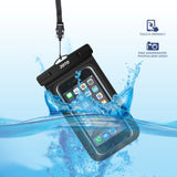 Universal Waterproof Case, JOTO CellPhone Dry Bag Pouch for Apple iPhone 6S, 6, 6S Plus, SE, 5S, Samsung Galaxy S7, S6 Note 7 5, HTC LG Sony Nokia Motorola up to 6.0" diagonal -Black