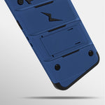 Samsung Galaxy S8 Case, Zizo [Bolt Series] w/ [Galaxy S8 Screen Protector] Kickstand [12 ft. Military Grade Drop Tested] Holster Belt Clip - Galaxy S8 Blue/Black