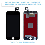 SZRSTH Compatible with iPhone 6S Plus Screen Replacement Black 5.5 Inch LCD Display with 3D Touch Screen Digitizer Frame Full Assembly Include Full Free Repair Tools Kit+Instruction+Screen Protector