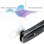 GLCON GJ-02 Stereo Wireless Bluetooth 4.0 BT Headset with A2DP, Music Streaming Dual Pairing, Noise Cancellation, Echo Cancellation, Microphone Mic - Black