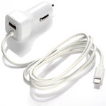 iPhone Car Charger, [Apple MFI Certified] Lighting Car Charger for iPhone X, XR, XS, 8, 8 Plus, 7, 7 Plus 6S / 6S Plus, 6 Plus, SE, 5S, iPad Pro, Air 2, Mini 4 with Extra USB Port