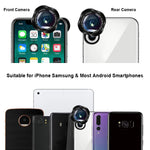 Phone Camera Lens,TODI 4K HD 2 in 1 120° Wide Angle Lens, 20X Macro Lens,Clip-On Phone Lens Compatible iPhone,Samsung, Most Andriod Phones No Distortion