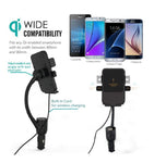 Fabselection Qi Wireless Car Charger with Cigarette Lighter, Wireless Charging Car Mount USB CeliPhone Holder for iPhone 8/8 Plus/X/XR/XS/Samsung Galaxy Note 9/ S8/Note 7oogle Nexus