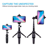 Selfie Stick Tripod Bluetooth, LATZZ 40 Inch Extendable Phone Tripod Monopod with Wireless Remote Shutter and Tripod Stand Compatible iPhone X/8/8P/7/7P/6/6P/Galaxy Note 8/S9+/S9, More