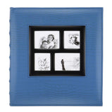 Artmag Photo Picutre Album 4x6 600 Photos, Extra Large Capacity Leather Cover Wedding Family Photo Albums Holds 600 Horizontal and Vertical 4x6 Photos with Black Pages (Blue)