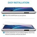 Marge Plus Compatible with iPhone Xr Screen Protector, 3 Packs（6.1 inch 0.25mm） Clear HD Tempered Glass Screen Protector Anti-Scratch 2.5 D Curved Edge with 99% Touch Accurate