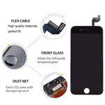 QTlier Screen Replacement for iPhone 6s, Digitizer Display with LCD Touch Screen Glass Frame Assembly with Repair Tools for A1633,A1688,A1700 Model - Black