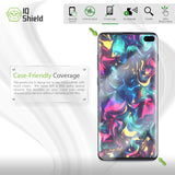 [2-Pack] IQ Shield LiQuidSkin [Case Friendly] Screen Protector for Galaxy S10 Plus [S10+ 6.4"] [NOT Compatible with Verizon S10 5G 6.7] (Works w/Fingerprint ID)